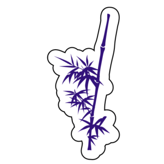 Bamboo Stick Sticker (Purple)